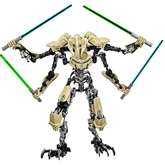 32cm General Grievous PVC Action Figure with Lightsaber Hilts