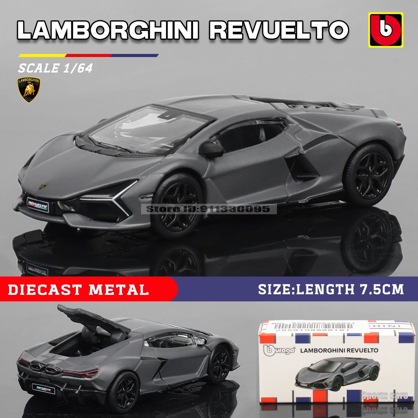 1:64 Diecast Car Model – Alloy Pull Back Collectible Toy