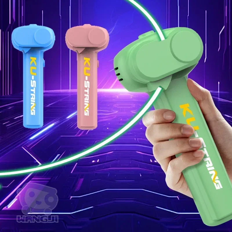 Glow String Launcher Toy LED Light Rope Spinner