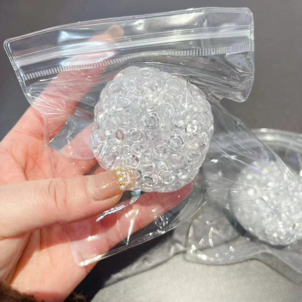Squishy Stress Ball with Ice Beads for Sensory Play
