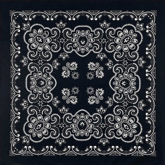 Oversized Paisley Bandana 70cm Cotton Hip Hop Head Scarf