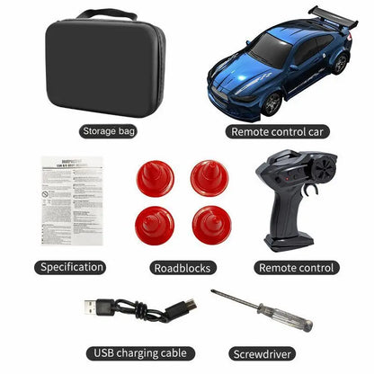 KF20 1:64 Mini RC Drift Car – 4WD Desktop Racing Remote Control Car
