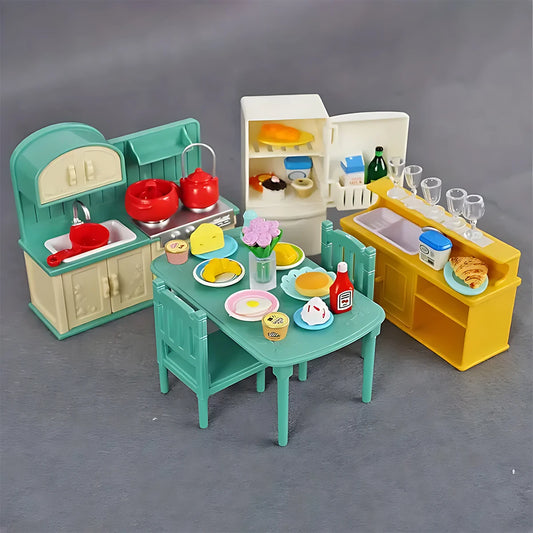 1:12 Miniature Dollhouse Furniture Set Pretend Play Accessories
