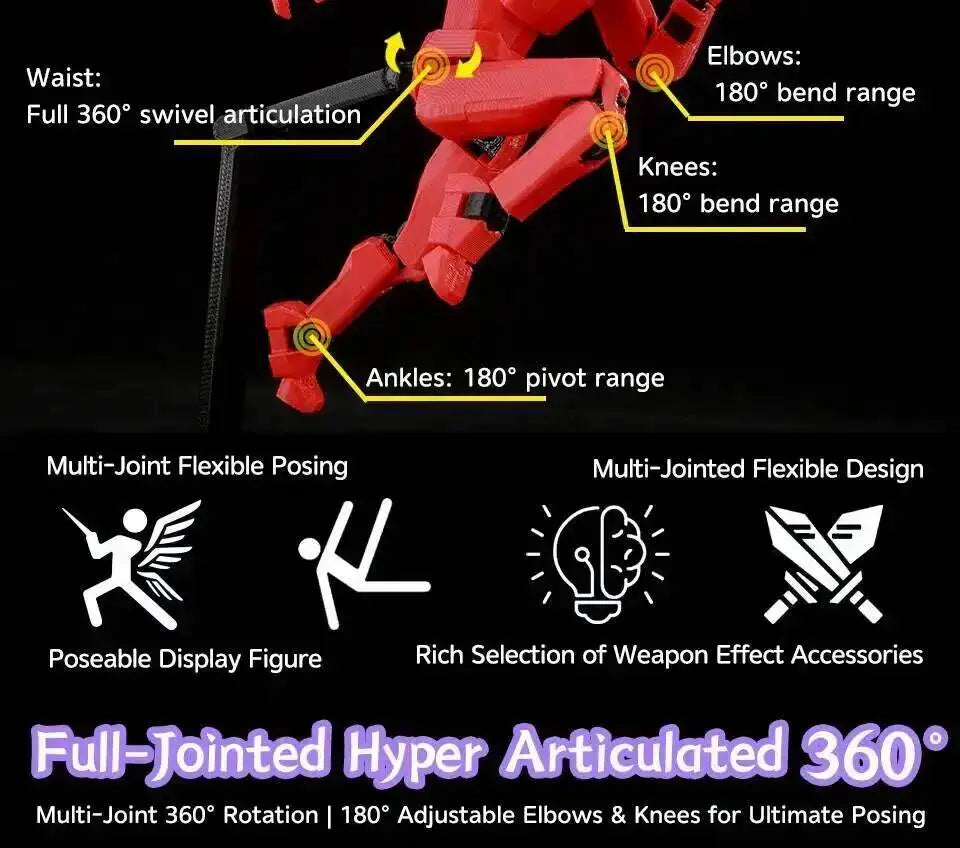 Titan 13 Action Figure 14cm Poseable Robot Model