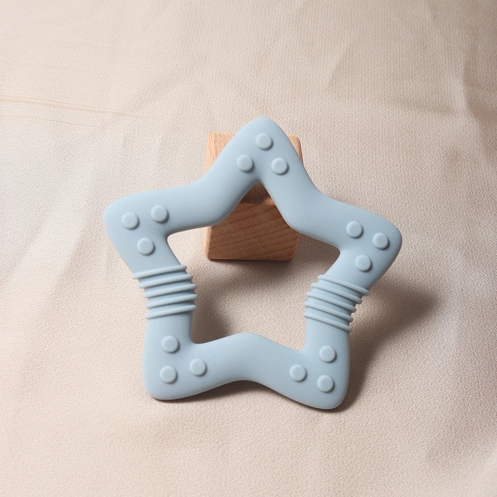 Heart Silicone Teether Food Grade Baby Teething Toy