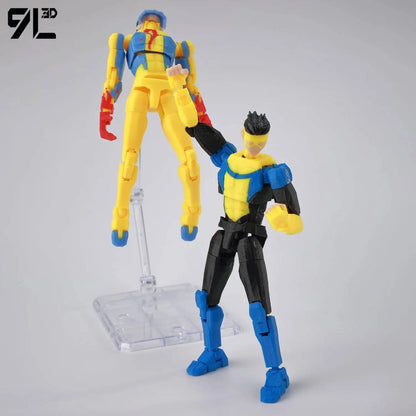 Invincible Boy Action Figure 14cm 3D Printed Multi Jointed Model