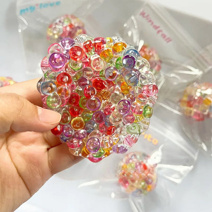 Squishy Stress Ball with Ice Beads for Sensory Play