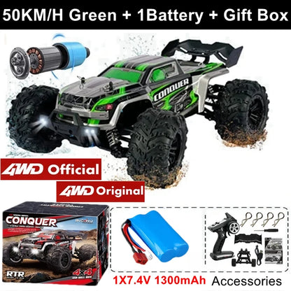 1:16 4WD High-Speed RC Monster Truck – 80KM/H Brushless Off-Road Racing Car