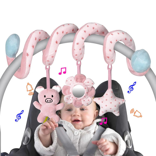 Baby Spiral Activity Toy for Car Seat, Stroller & Crib