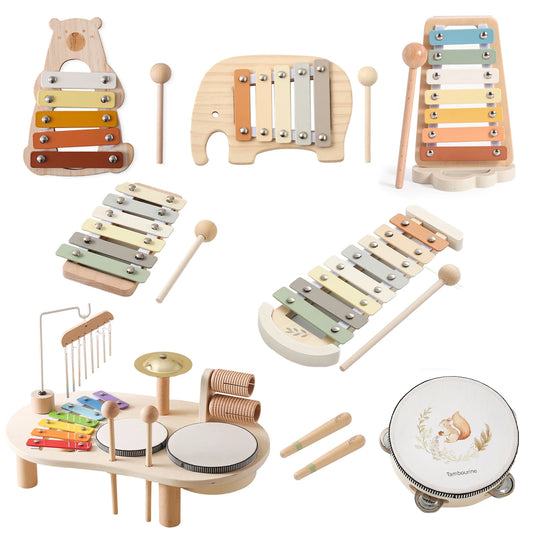 Wooden Kids Xylophone Montessori Musical Instrument Toy