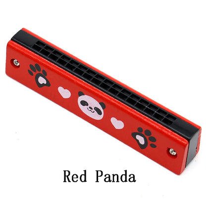 Wooden Harmonica Musical Instrument Toy for Kids