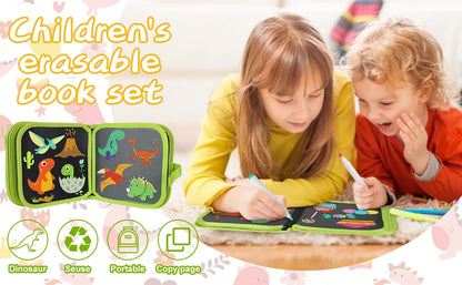 Reusable Doodle Book for Kids with 12 Watercolor Pens