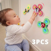 Suction Cup Spinner Toy for Babies & Toddlers – 3PCS Set
