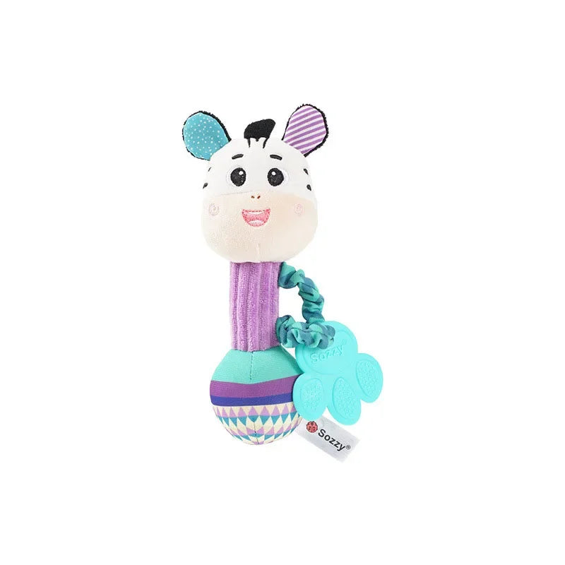 Soft Animal Baby Rattle Hand Grip Sensory Toy
