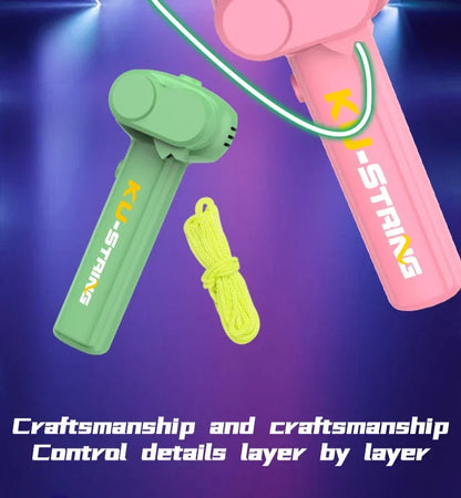 Glow String Launcher Toy LED Light Rope Spinner