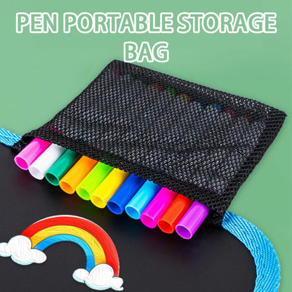 Reusable Doodle Book for Kids with 12 Watercolor Pens
