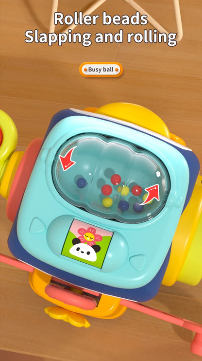 Baby Busy Board Cube Montessori Sensory Activity Toy