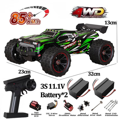 9522PRO 1:16 Brushless 4WD RC Car – 85KM/H High-Speed Off-Road Racing Drift Truck