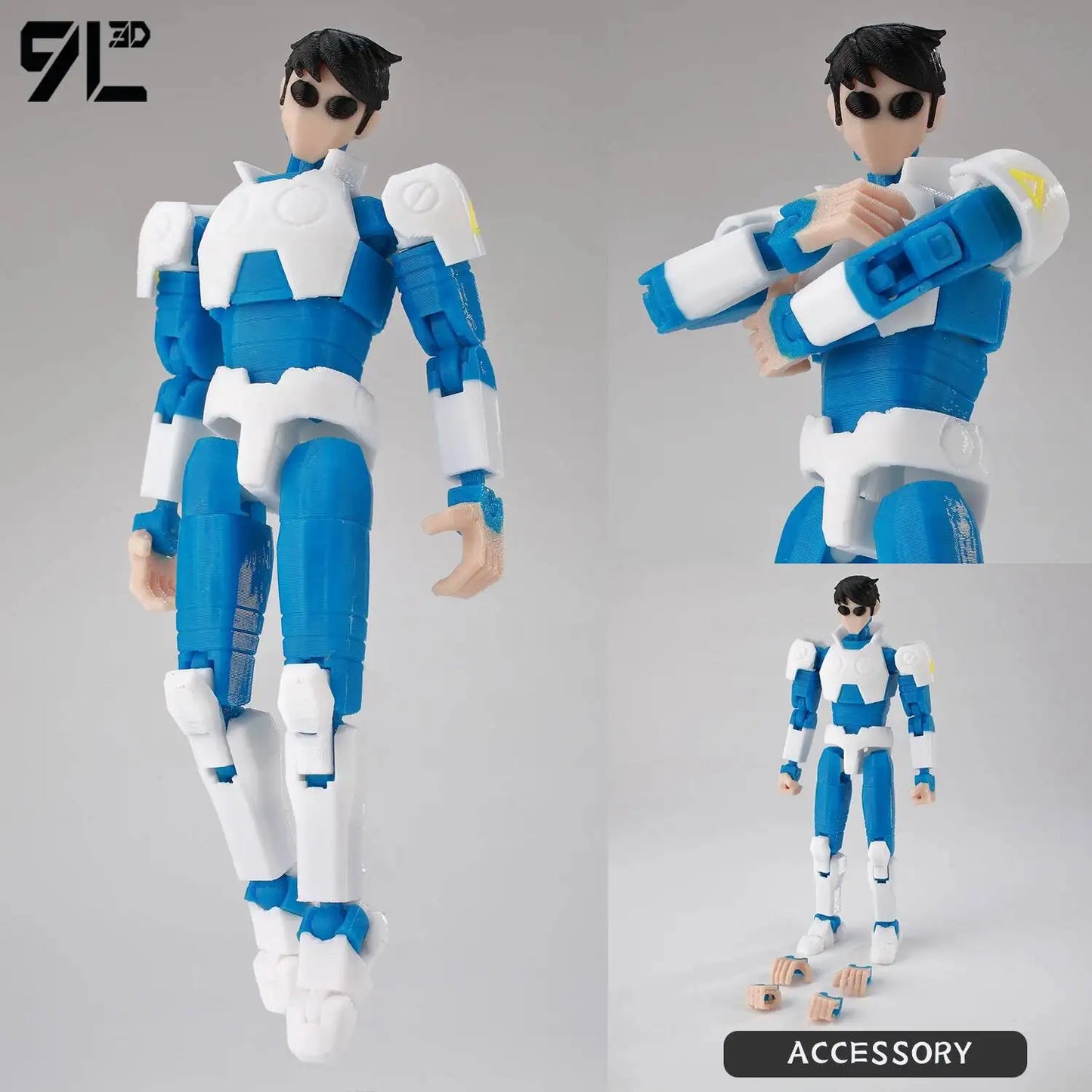 Invincible Boy Action Figure 14cm 3D Printed Multi Jointed Model
