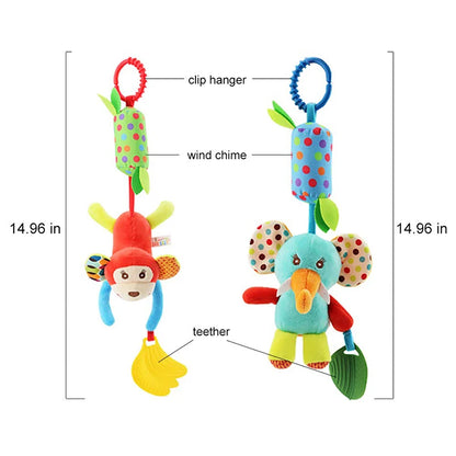Baby Crib Spiral Toy Plush Stroller & Car Seat Rattle