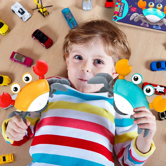 Interactive Crawling Crab Toy with Music and Lights