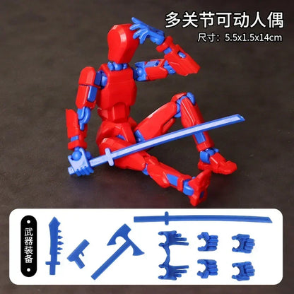 13-Joint Movable Robot Action Figure 3D Printed DIY Toy