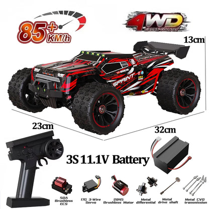 9522PRO 1:16 Brushless 4WD RC Car – 85KM/H High-Speed Off-Road Racing Drift Truck