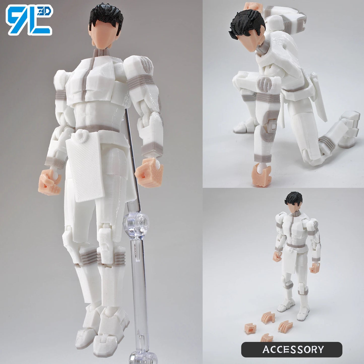 Invincible Boy Action Figure 14cm 3D Printed Multi Jointed Model