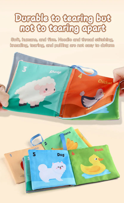 Soft Baby Cloth Book Montessori Sensory Learning Toy