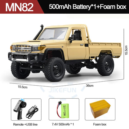 MN82S 4WD RC Crawler Pickup Truck 1:12 Scale Off-Road Car