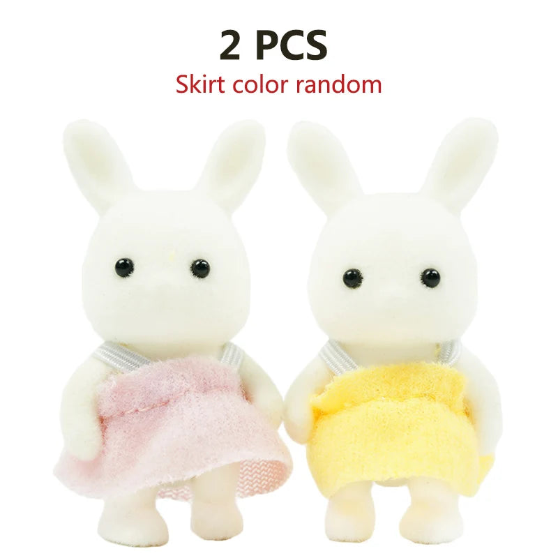 1:12 Mini Animal Doll Forest Family Dollhouse Figure