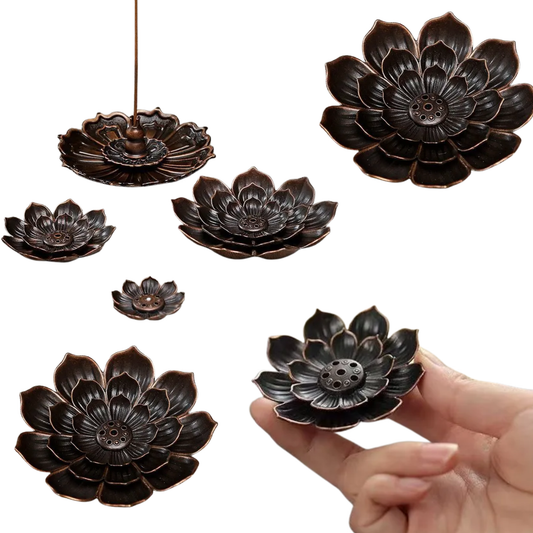 Lotus Incense Burner Metal Incense Stick Holder Plate