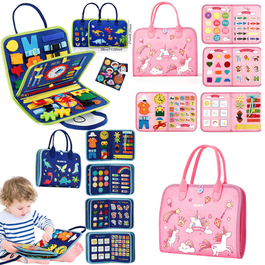 Montessori Busy Board for Toddler Learning Activities